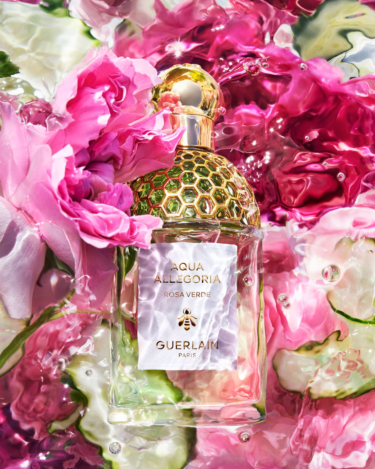 Guerlain Aqua Allegoria Rosa Verde — direction artistique Maxence Memmi